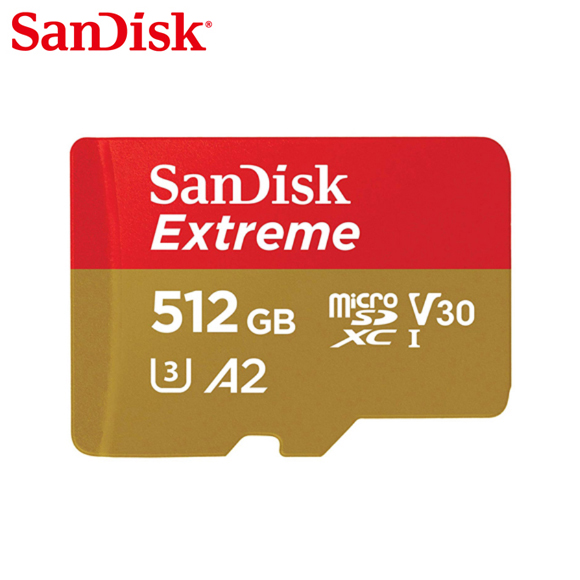【SanDisk】 Extreme 512G A2 V30 UHS-I U3 microSDXC 記憶卡, , large