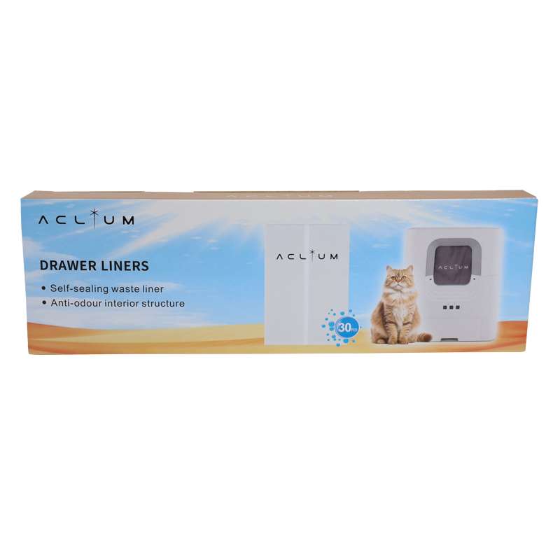 Aclium Drawer Liners (30 PCS) - For Automatic Cat Litter Box, , large