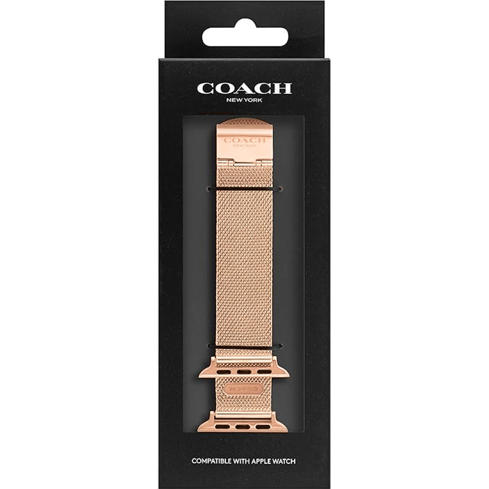 COACH Apple Watch 錶帶 38/40/41mm 適用 不鏽鋼米蘭錶帶 - 玫瑰金色 禮物(不含手錶), , large