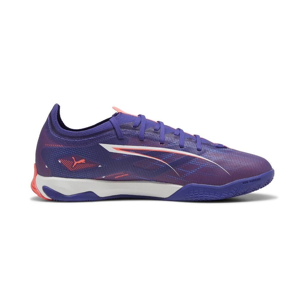 [秉宸] PUMA ULTRA 5 MATCH IT 成人平底足球鞋 藍粉 室內足球 10789501, , large