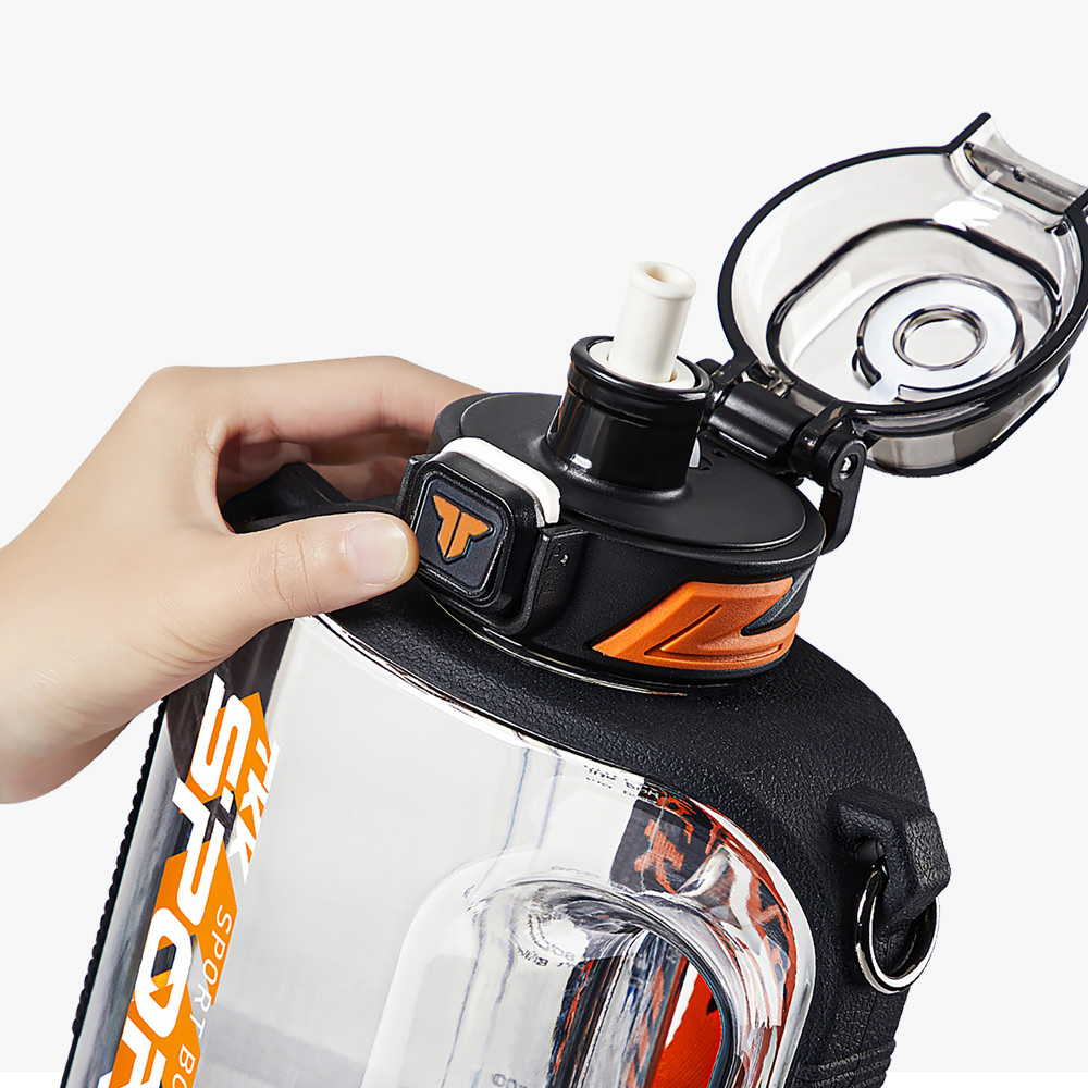 【TKK】美國進口Tritan邁噸系列 手提+背帶 直飲+吸管大容量 運動水壺1000ML(附背帶)-任選色, , large