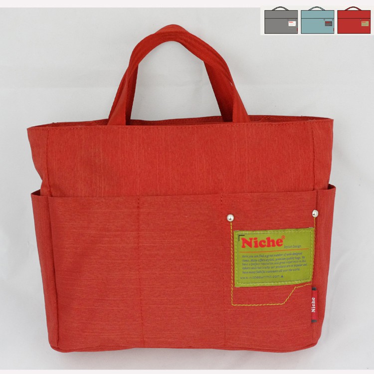 【Niche 樂奇】輕盈手提包 拉鍊手提袋 多隔層收納包 包中包 購物袋  NCL-5313, , large