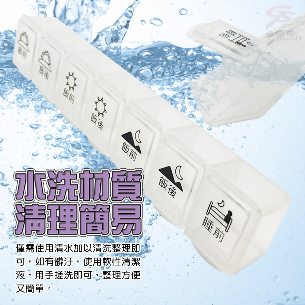 GS MALL 糖尿病專用 7格藥盒 藥盒 隨身藥盒 收納藥盒 7格藥盒 透明藥盒 糖尿病藥盒, , large