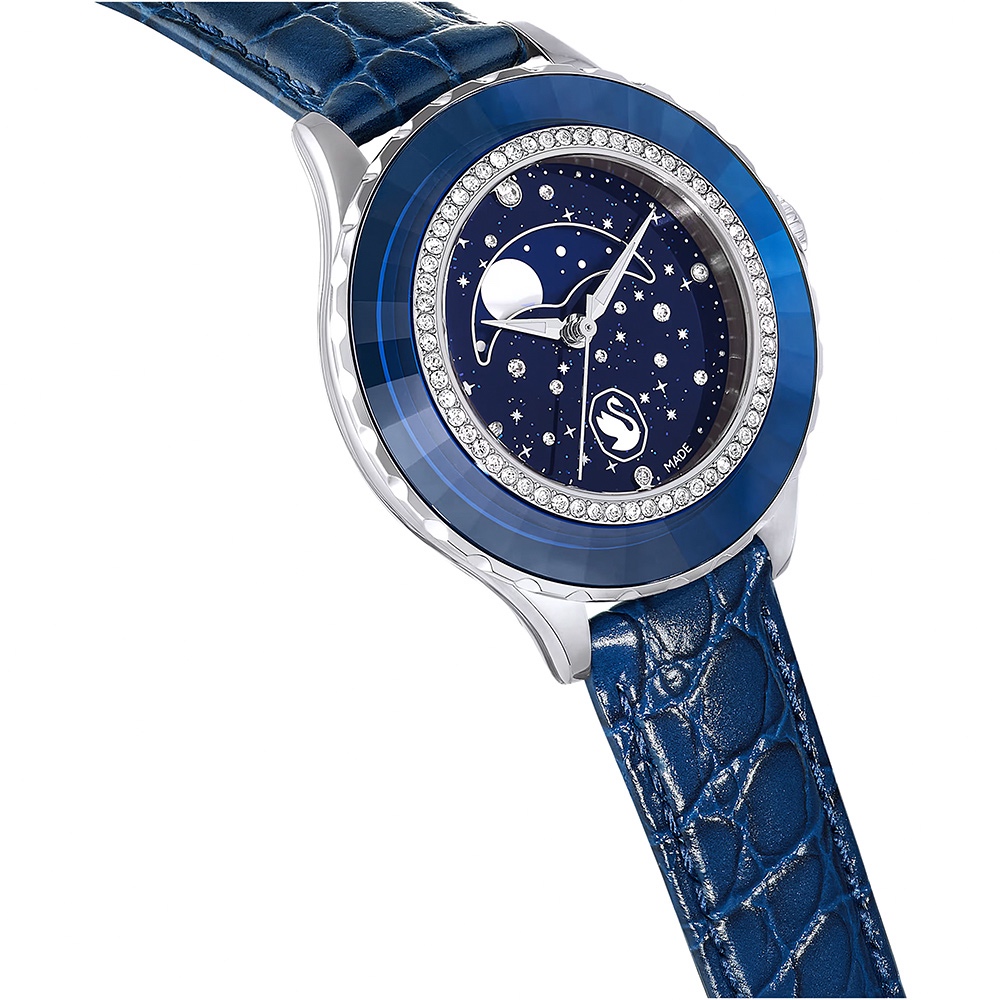SWAROVSKI 施華洛世奇 Octea Moon 55週年紀念 繁星月相手錶 女錶-37mm(5677494), , large