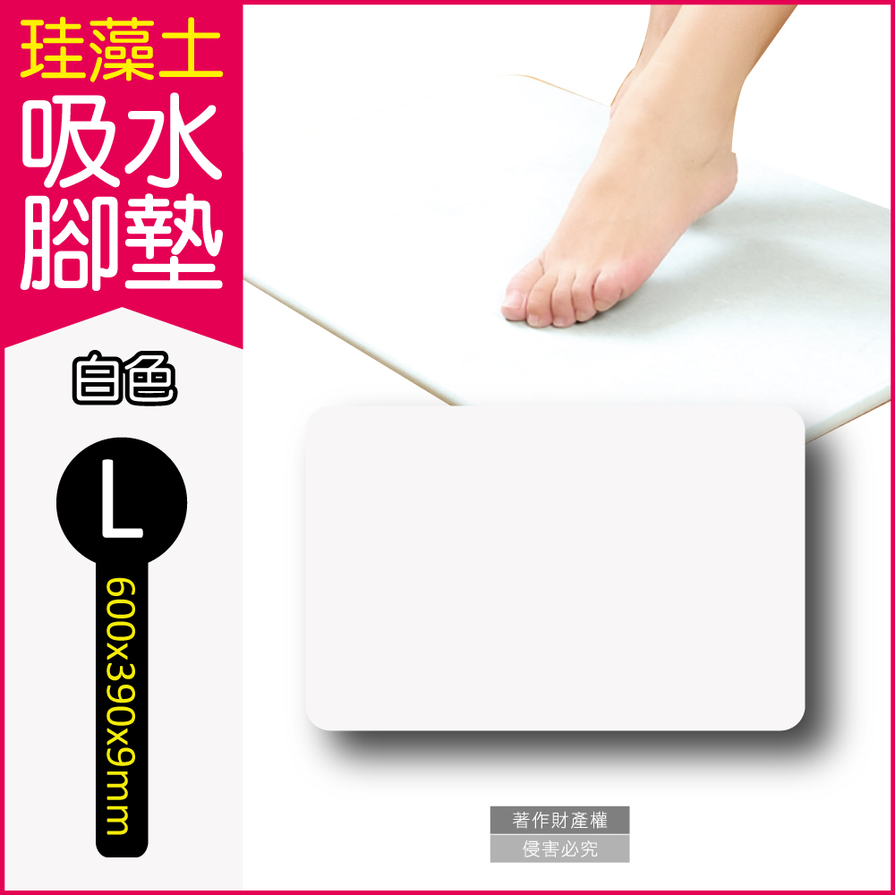 [日日好物]生活良品-頂級珪藻土速乾超吸水地墊L尺寸(多款可選), , large