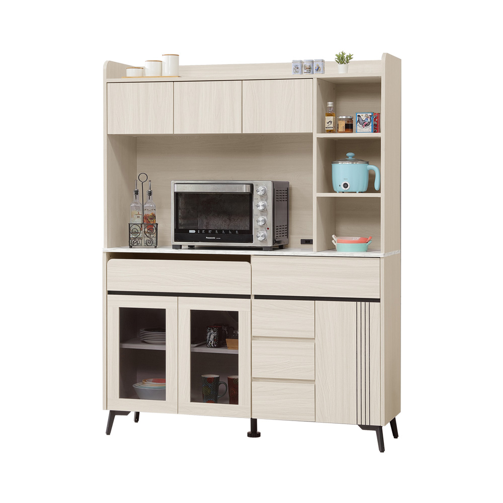 【Homelike】 喜家居4.5尺高收納餐櫃(2542), , large