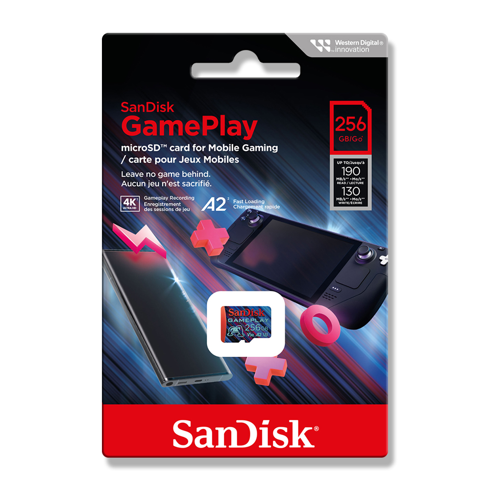 SanDisk GamePlay 256G UHS-I U3 A2 V30 microSDXC, , large