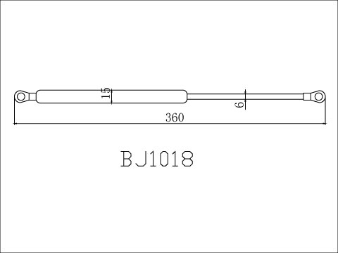 【協進五金】氣壓棒上掀(孔距350,B13-1接頭)電藻黑, , large