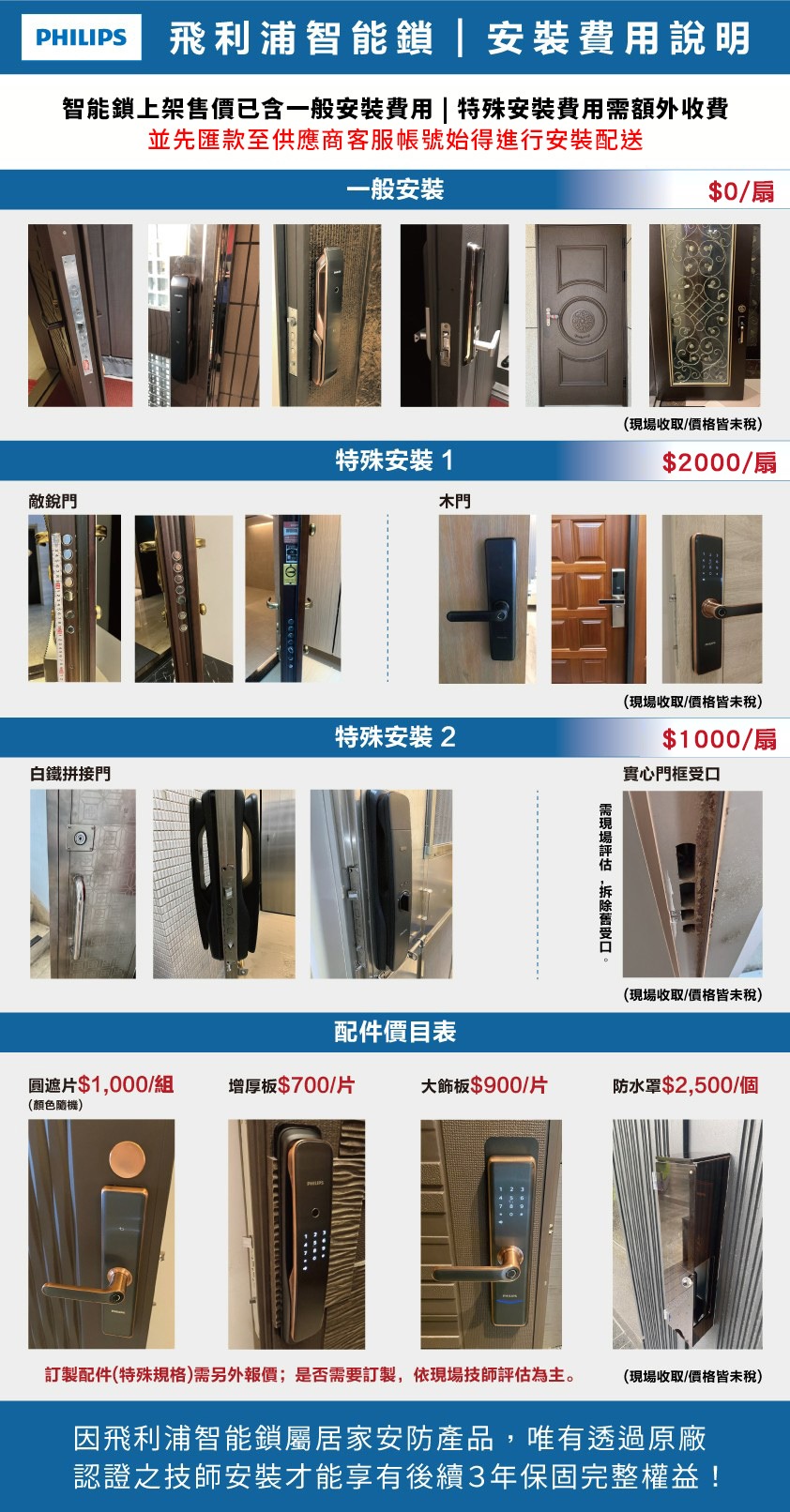 [山淬]Philips 飛利浦 ALPHA 五合一推拉式智能門鎖/電子鎖 曜石黑(指紋│卡片│密碼│鑰匙│WIFI/含基本安裝), , large