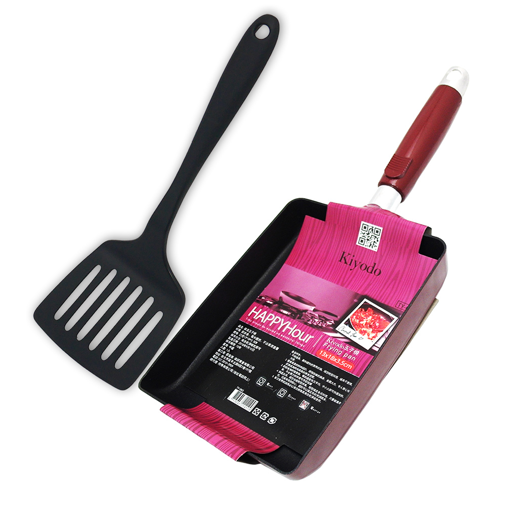 森活玉子燒鍋X1+玉子燒寬邊鍋鏟X1