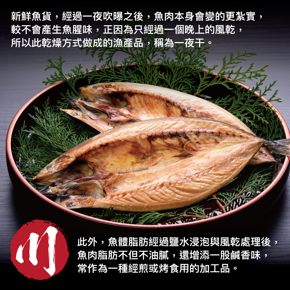 小川漁屋 挪威鯖魚一夜干1片(250g±10%/片純重無紙板)_任選, , large