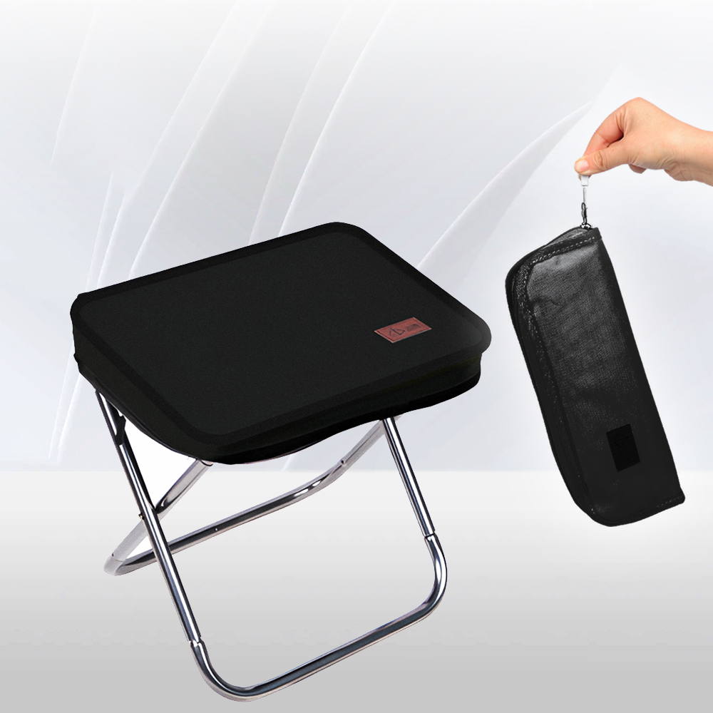 【上手家居】輕便口袋椅 黑色(折疊椅/露營椅/摺疊椅/椅凳/小板凳/童軍椅/休閒椅/戶外椅), , large