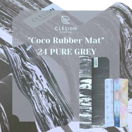 [CLESIGN] Ultra Anti-Slip Stability Coco Rubber Mat - Pure GREY, , large