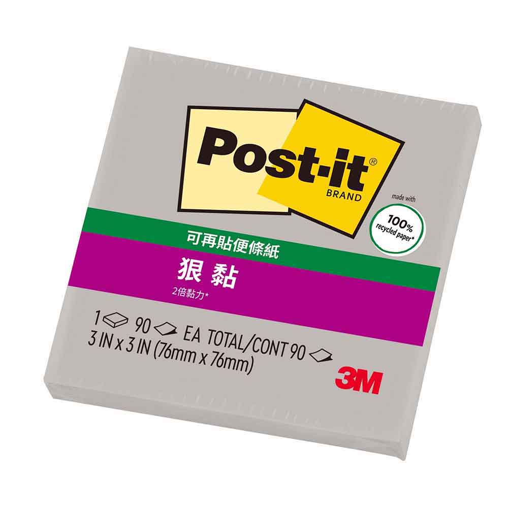 【3M】 狠黏 便利貼  76x76mm 12個/包 654 - 多色可選