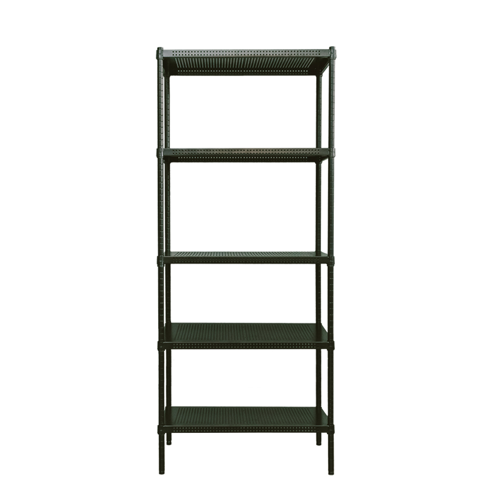 【Y HOUSE】75x45x180cm perforated plate five-layer rack perforated plate rack iron rack - black paint, , large
