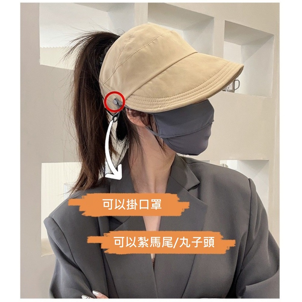 【A&R】防水速乾可折內網款半空頂遮陽帽 寶貝粉, , large