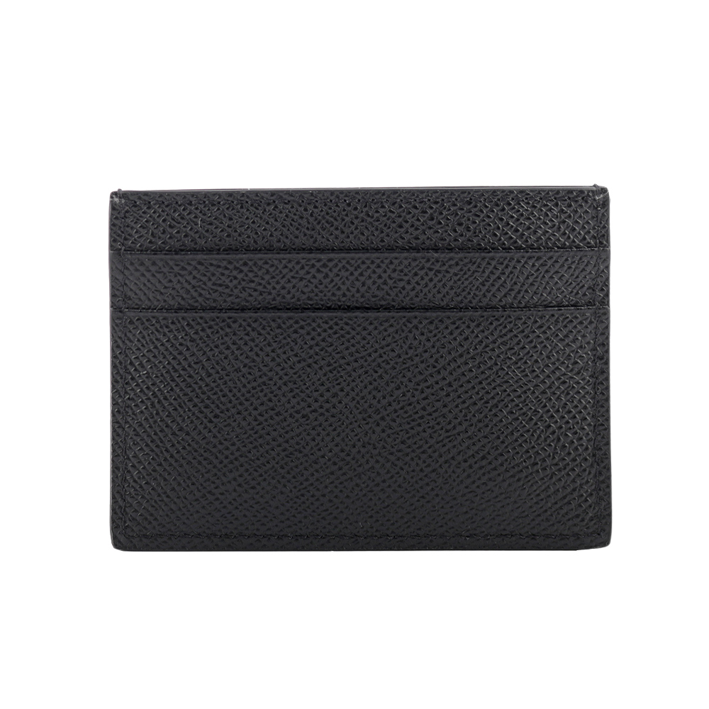 BURBERRY 銀字Logo Sandon 牛皮4卡名片/卡片夾/黑色, , large