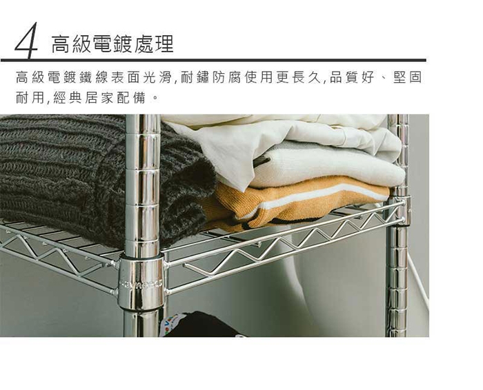 【Y HOUSE】90x35x120cm Lightweight Three-layer Iron Rack Iron Rack Shelf-Electroplating, , large