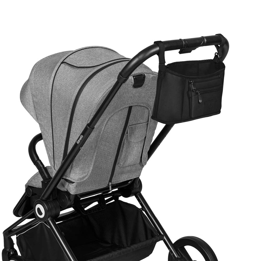 【Lionelo】三用型嬰幼兒手推車吊掛包 LITTLE CUBE (碳黑), , large