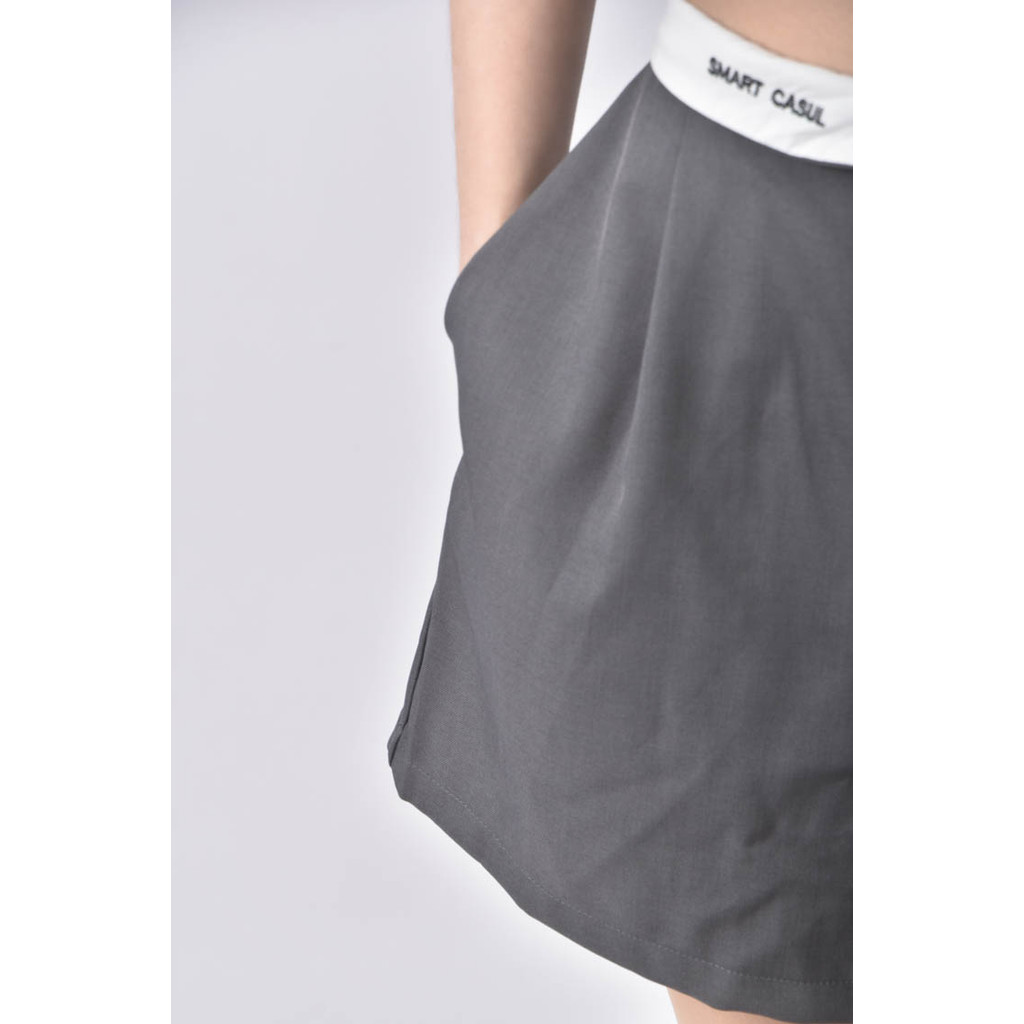 (2XL) 【董仔私服】dazy高腰灰色短褲二手衣, , large