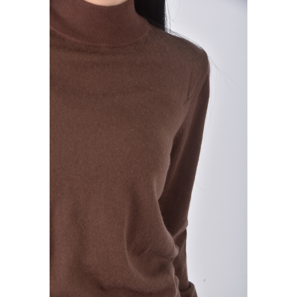 (M) 韓牌棕色長袖上衣二手衣, , large