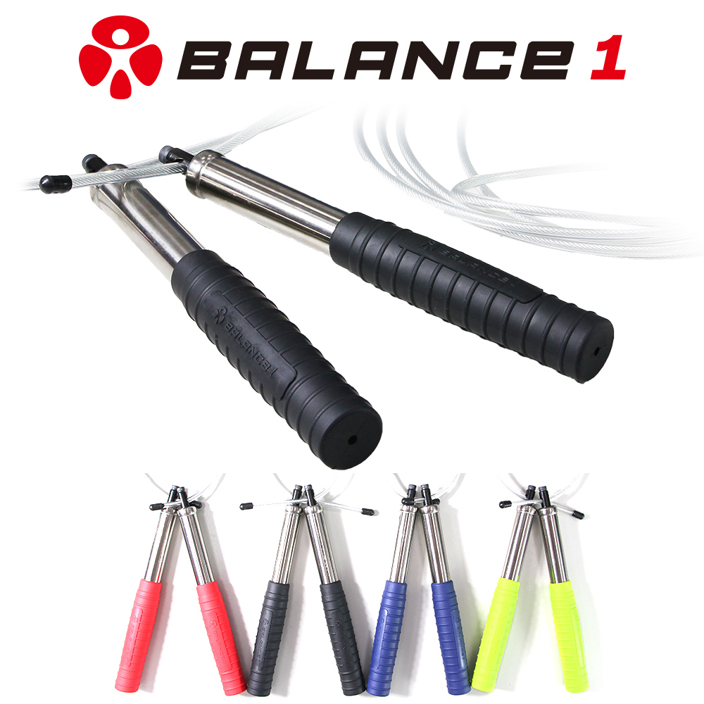 [逸承創意] BALANCE 1 crossfit快速鋼索跳繩 可調整長度 黑, , large