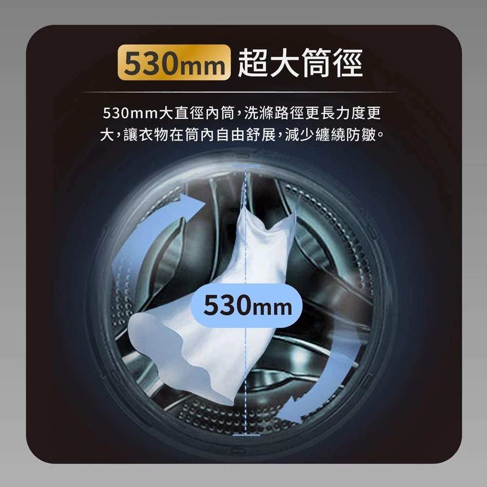 HERAN 禾聯 10kg 變頻 洗脫烘 滾筒洗衣機 HWM-C1061V, , large