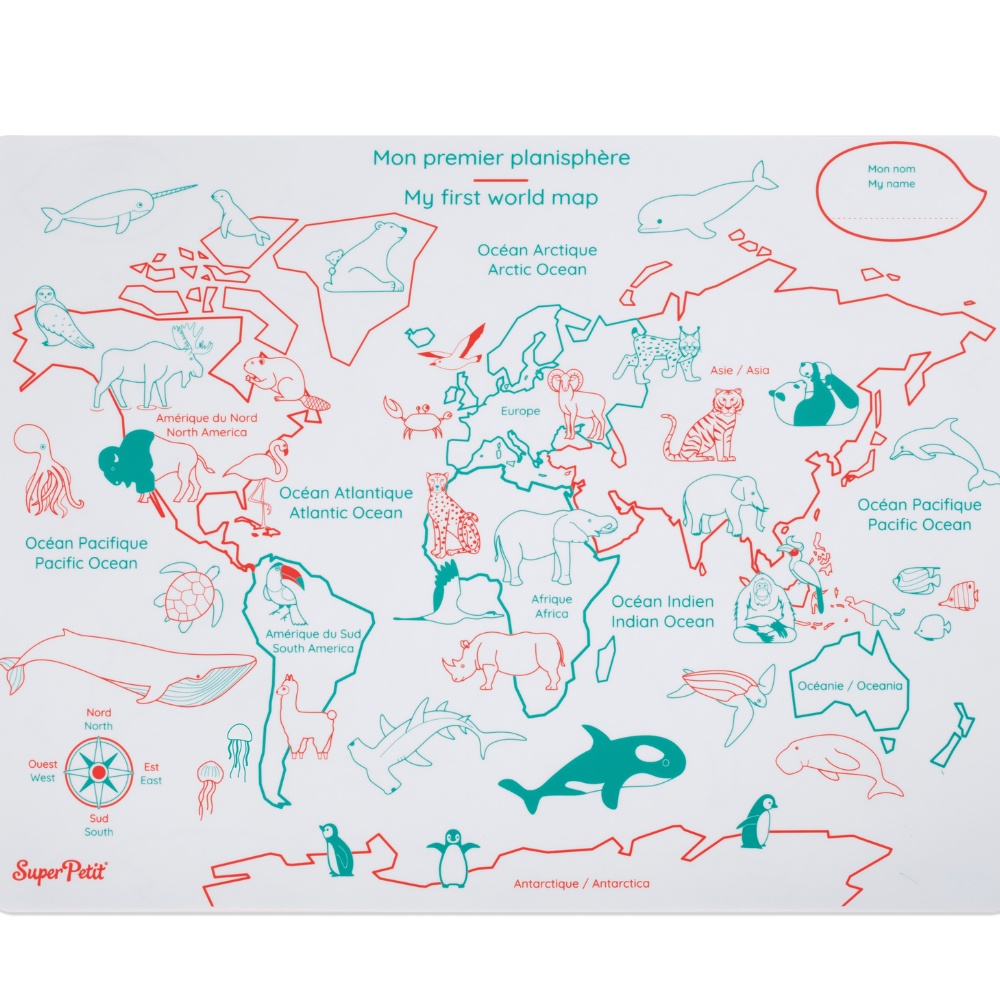 Super Petit - My First World Map, , large