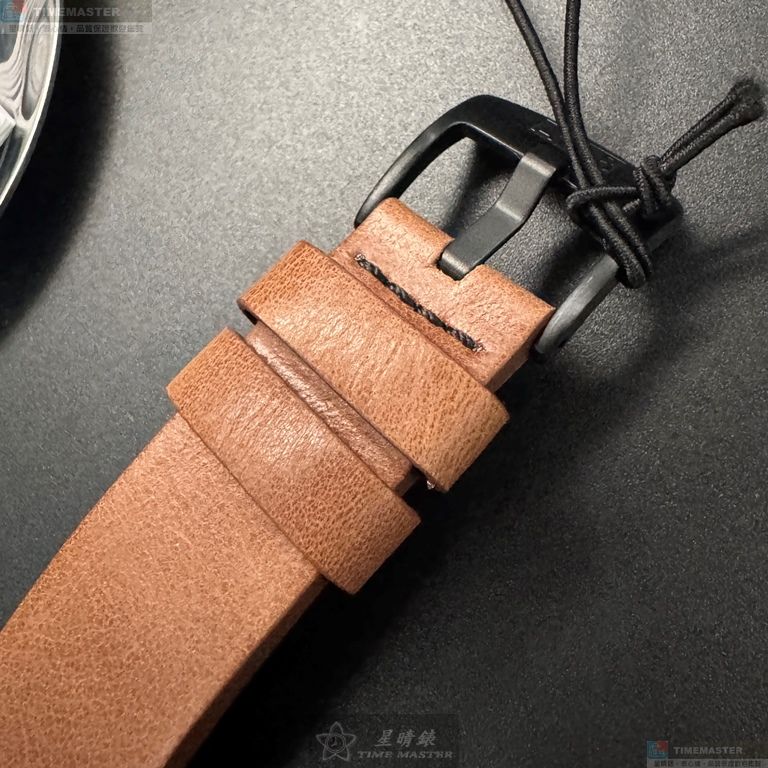 [星晴錶業]新品牌手錶,46mm,AV50631黑色錶面黑錶殼咖啡色真皮皮革錶帶款, , large