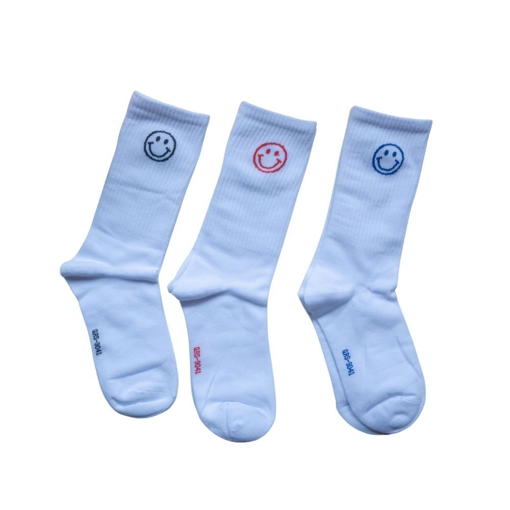 [Kaimei Cotton] 10 pairs of random excellent MIT Taiwan made combed cotton 2/2 pure cotton women's socks full of smiles, , large