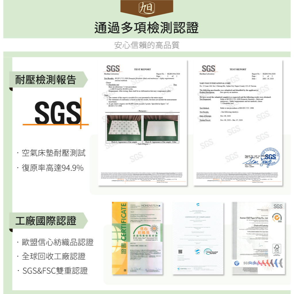 【日本旭川】特規版 AIRFit氧活力厚磅4.5CM雙面支撐空氣床墊 舒適支撐 可水洗 6D透氣循環, , large