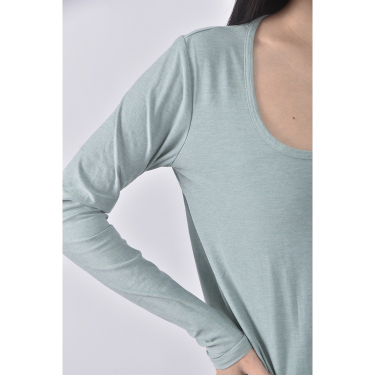 (S) beyond yoga圓領綠色長袖上衣二手衣, , large