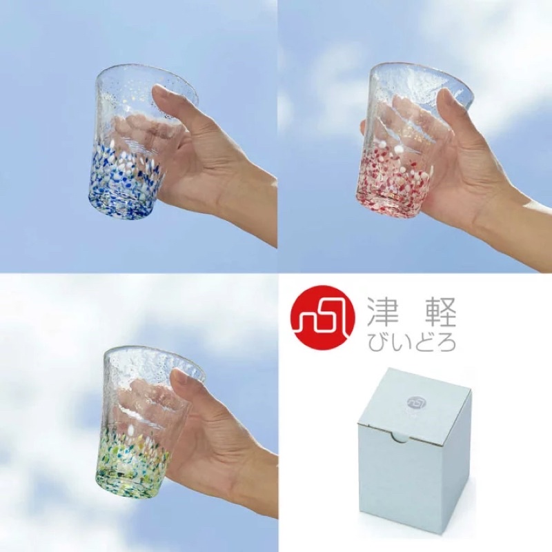 日本津輕 手工金箔飲料杯 海空 夕空 山空 金益合Drinkeat, , large