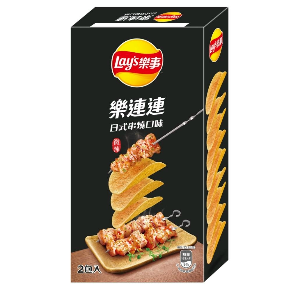 樂事樂連連日式串燒口味洋芋片經濟包, , large