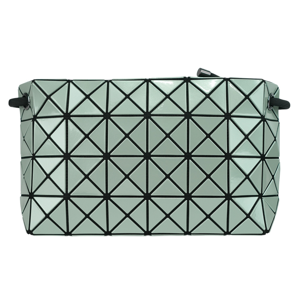 ISSEY MIYAKE Loop Metallic 金屬光澤拉鍊肩背/斜背包/灰綠色, , large