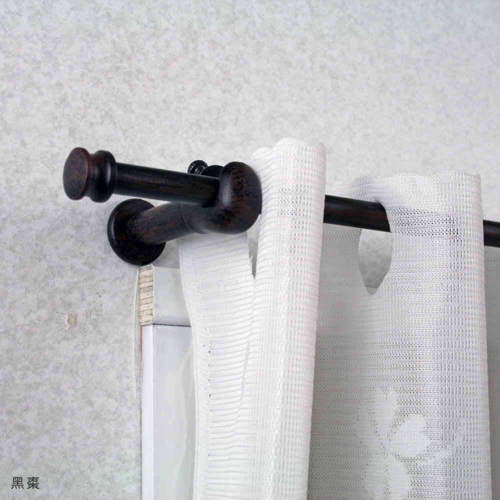 【Colors】 伸縮小窗簾桿 門簾 帽頭 183-305cm 管徑9.8 / 7.8mm 伸縮桿 歐式 復古風格 小窗桿 門簾桿 穿桿, , large