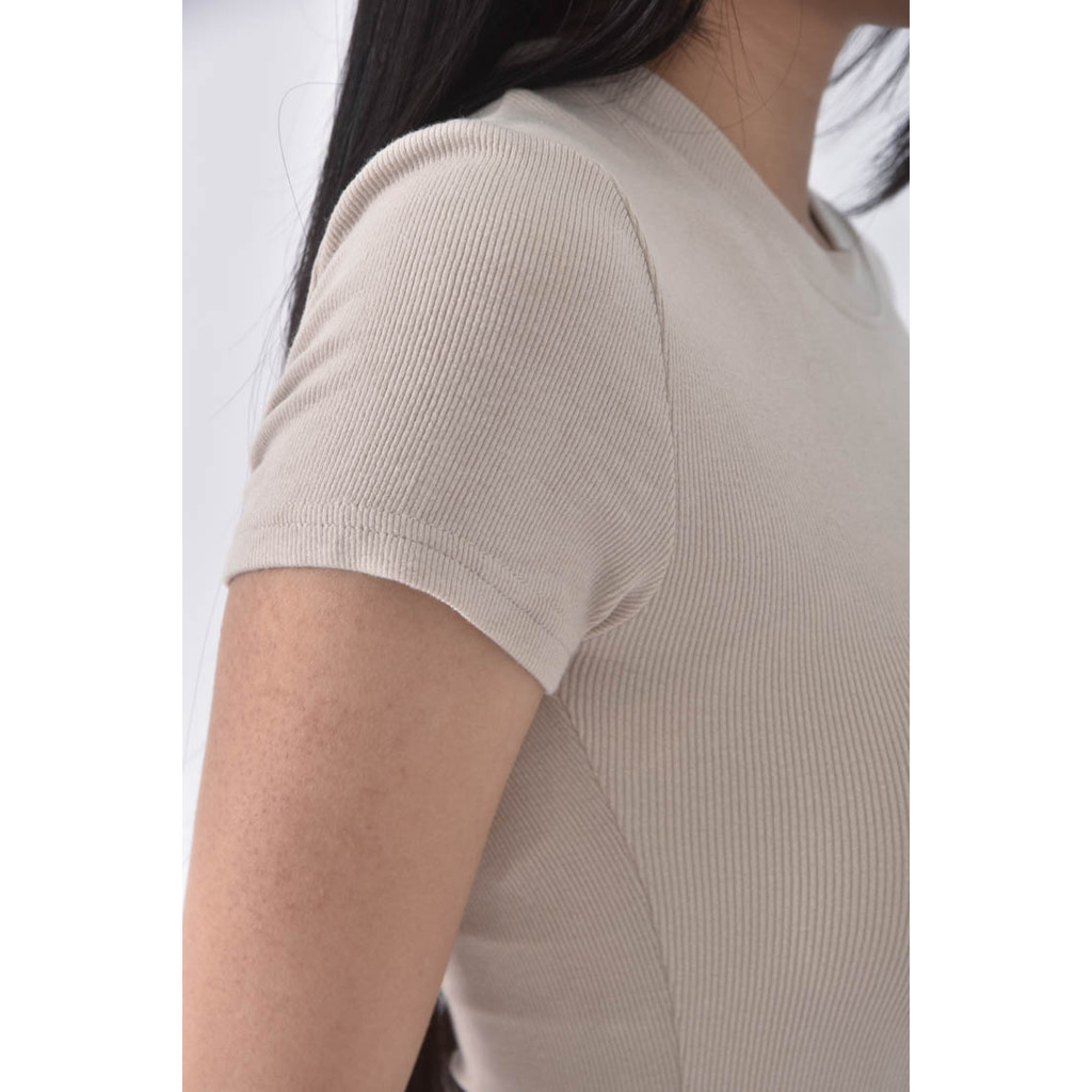 (S) 【粿粿私服】質感抓皺杏色洋裝二手衣, , large