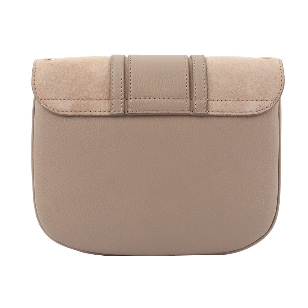 SEE BY CHLOE HANA bag 小型麂皮皮革斜背包/灰色, , large