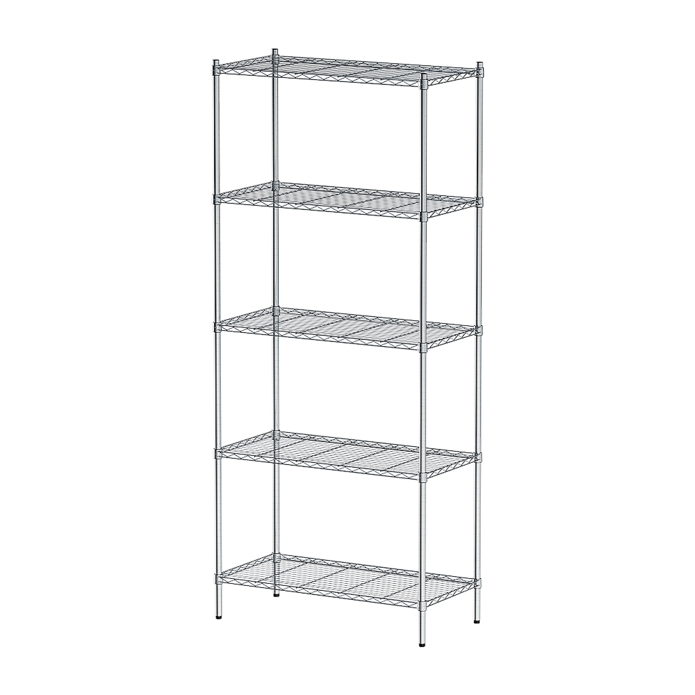 【Y HOUSE】90x45x210cm Lightweight Five-layer Iron Rack Iron Rack Shelf-Electroplating, , large