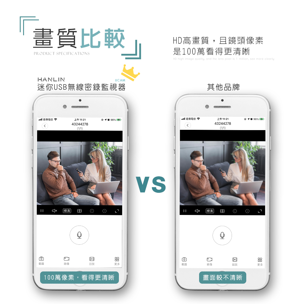 [HANLIN]-UCAM 迷你USB無線密錄監視器#蒐證 自保 遠端監視 保全 無線 WIFI, , large