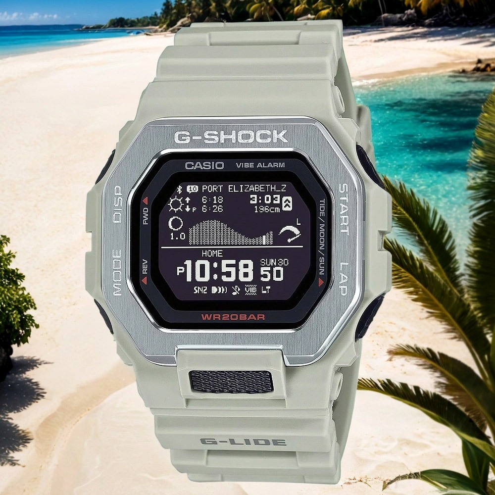 CASIO 卡西歐 G-SHOCK 衝浪運動藍芽手錶 GBX-100-8, , large