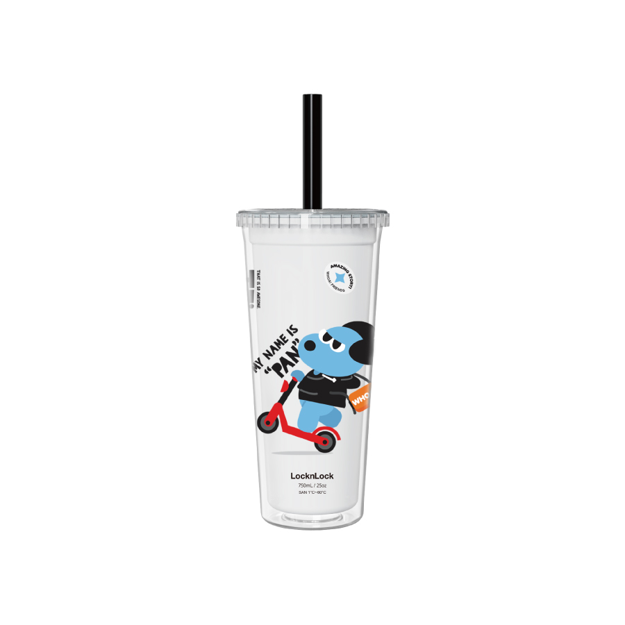 LL funny pearl milk tea cup 750ml, , large