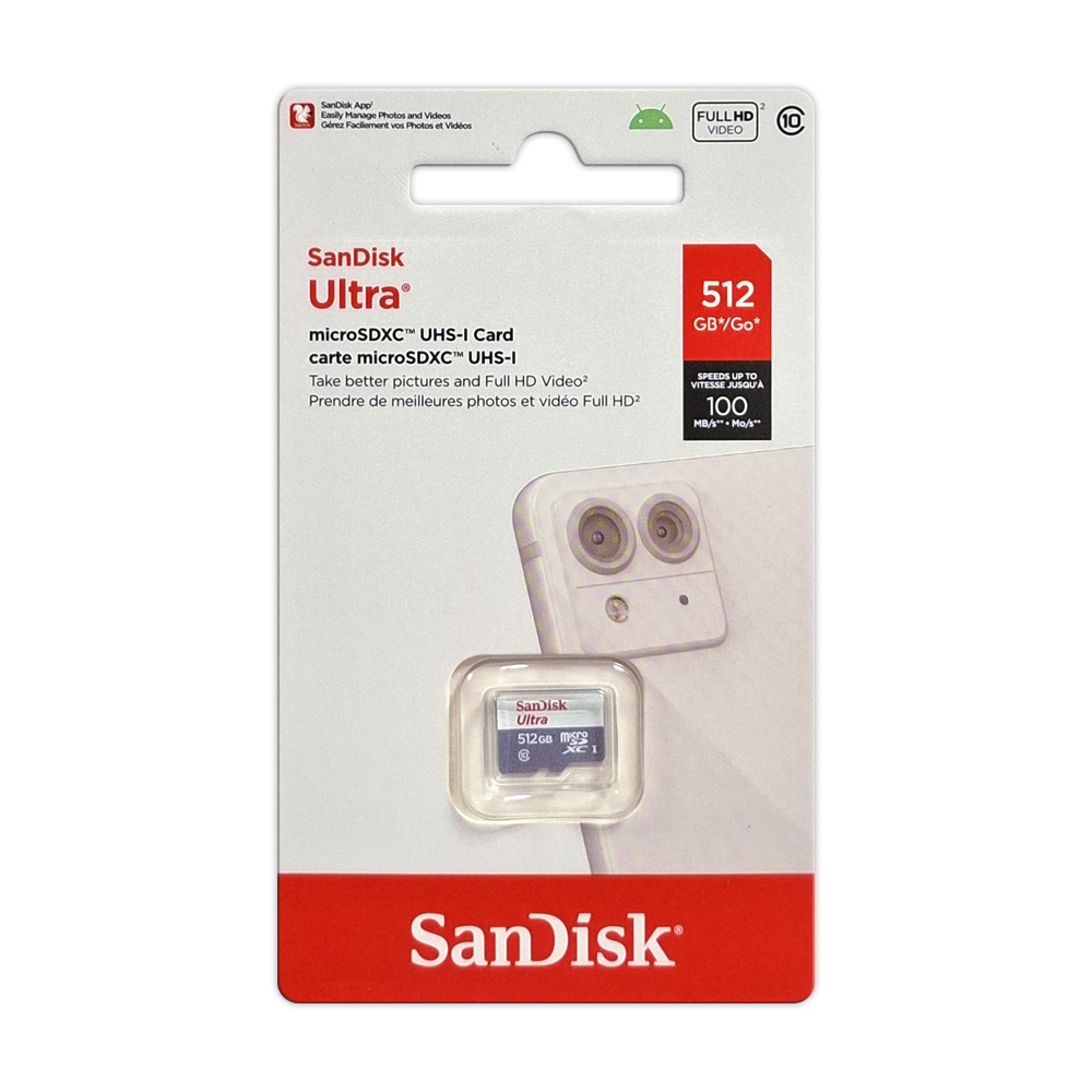 【SanDisk】 ULTRA 512G UHS-I C10 microSDXC 記憶卡, , large