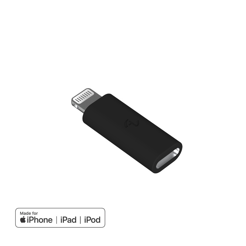 [OneMore Co., Ltd.] Allite USB-C to Lightning Adapter Deep Black, , large