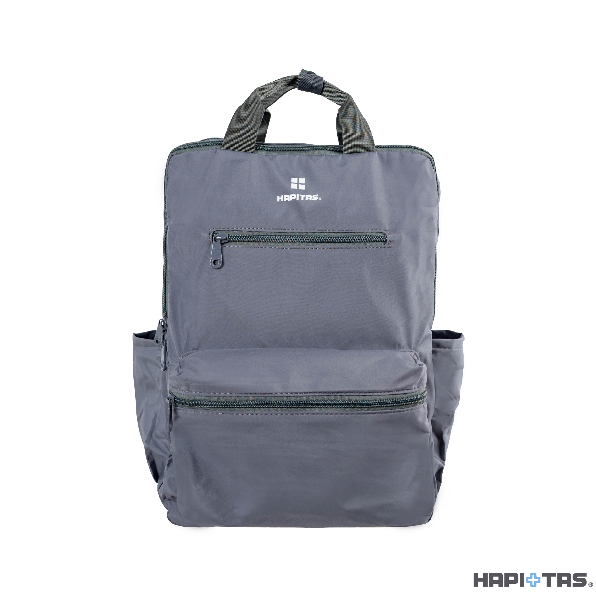 【HAPI+TAS】摺疊手提後背包 HAP0103-莫蘭迪灰, , large