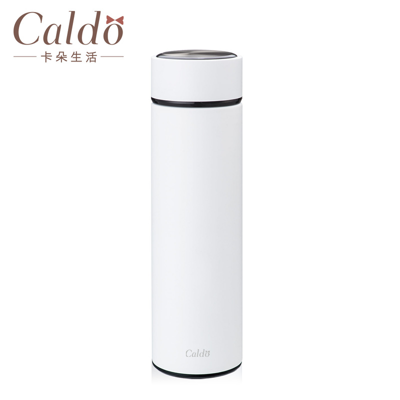 Caldo Minimalism Stainless Steel Bottle 500ml - FM006 - White, , large