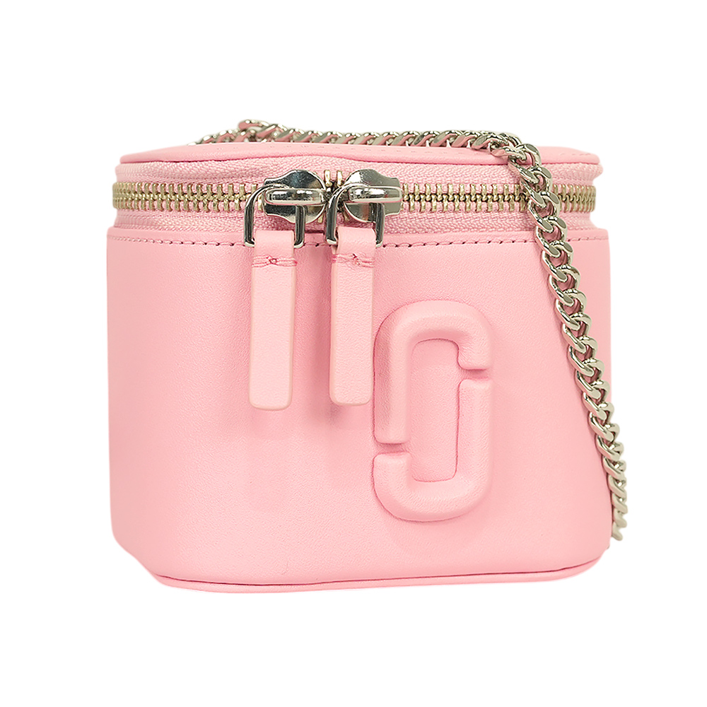 MARC JACOBS Vanity 平滑皮革銀鍊迷你化妝包/斜背包/蝴蝶結粉, , large
