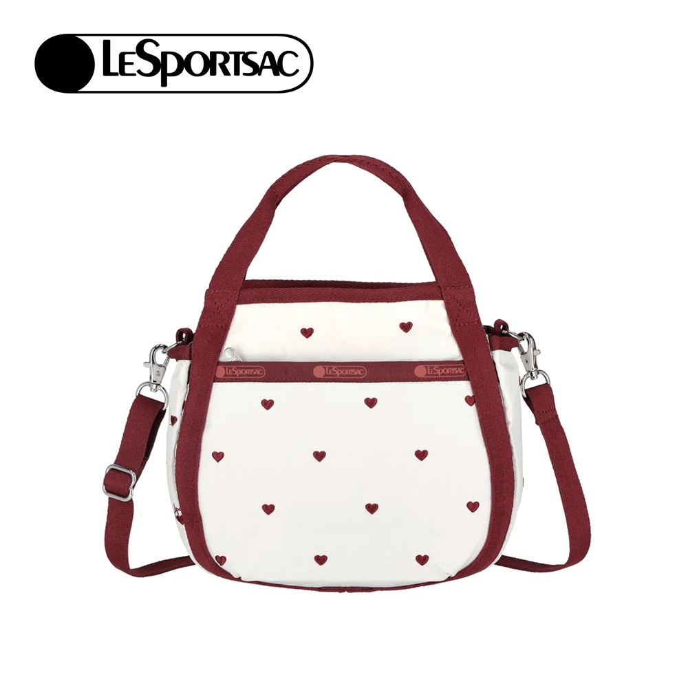 |快速出貨|Lesportsac Small Jenni Crossbody 斜背手提兩用包/ 莓果心刺繡