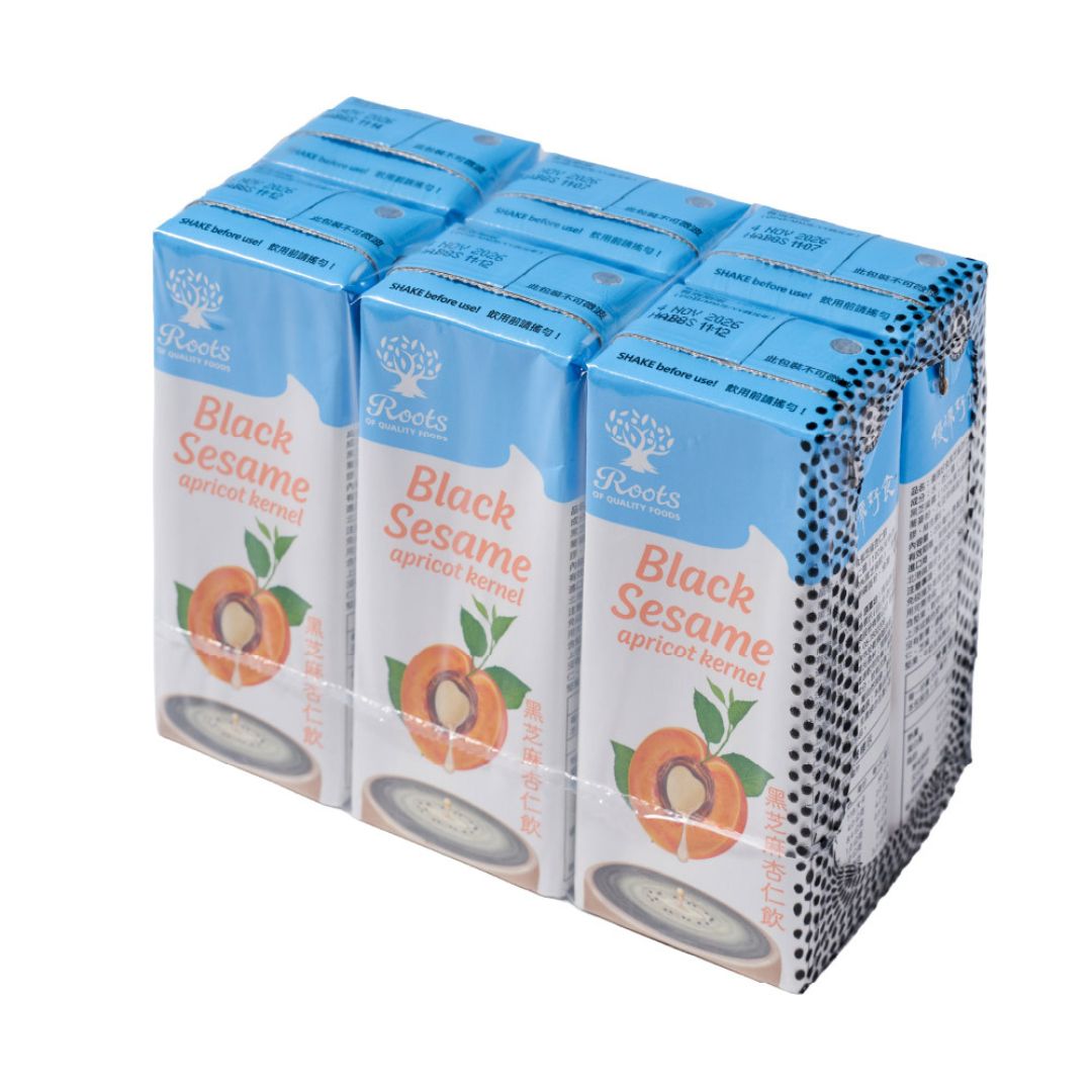 【優源好食】優源好食 黑芝麻杏仁奶 200ml X6瓶 即開即飲 優質植物奶 低碳水高蛋白 低糖, , large