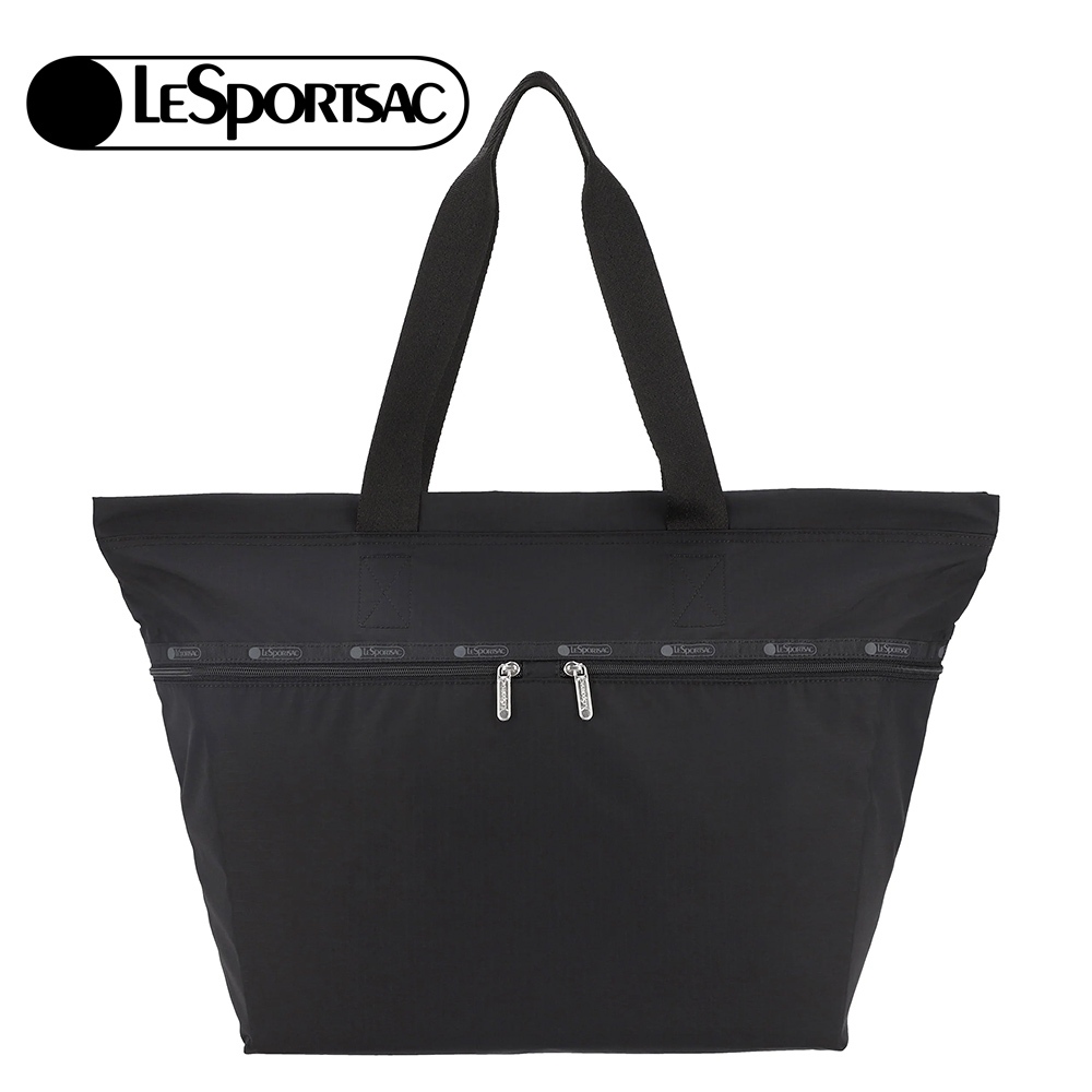 |快速出貨|Lesportsac Carlin 頂部拉鍊托特包 手提包-黑, , large
